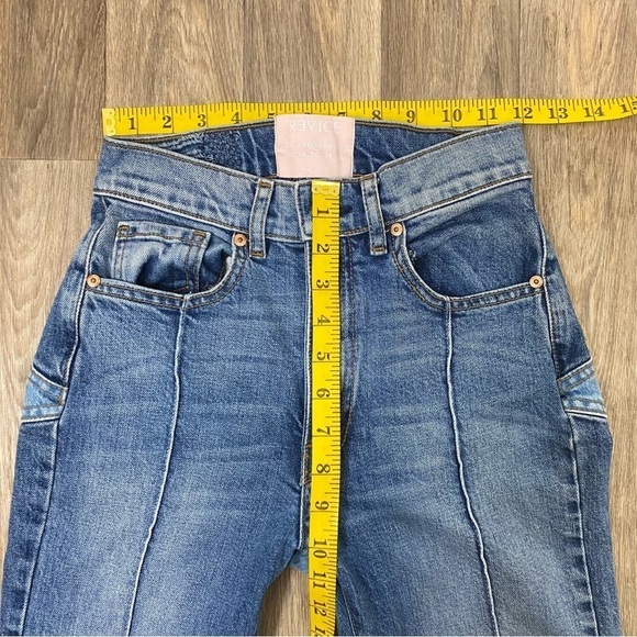 REVICE Venus Stargazer Patchwork Star Jeans Made in the USA 🇺🇸 Womens size 25 - Picture 10 of 12